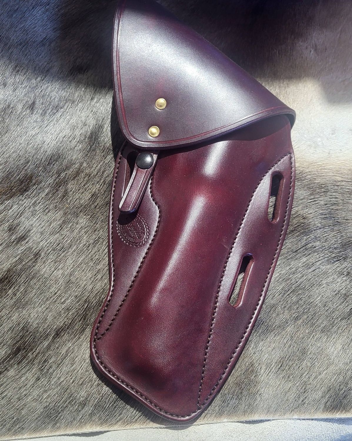 All American Full Flap oxblood rh Freedom Arms 83 6"