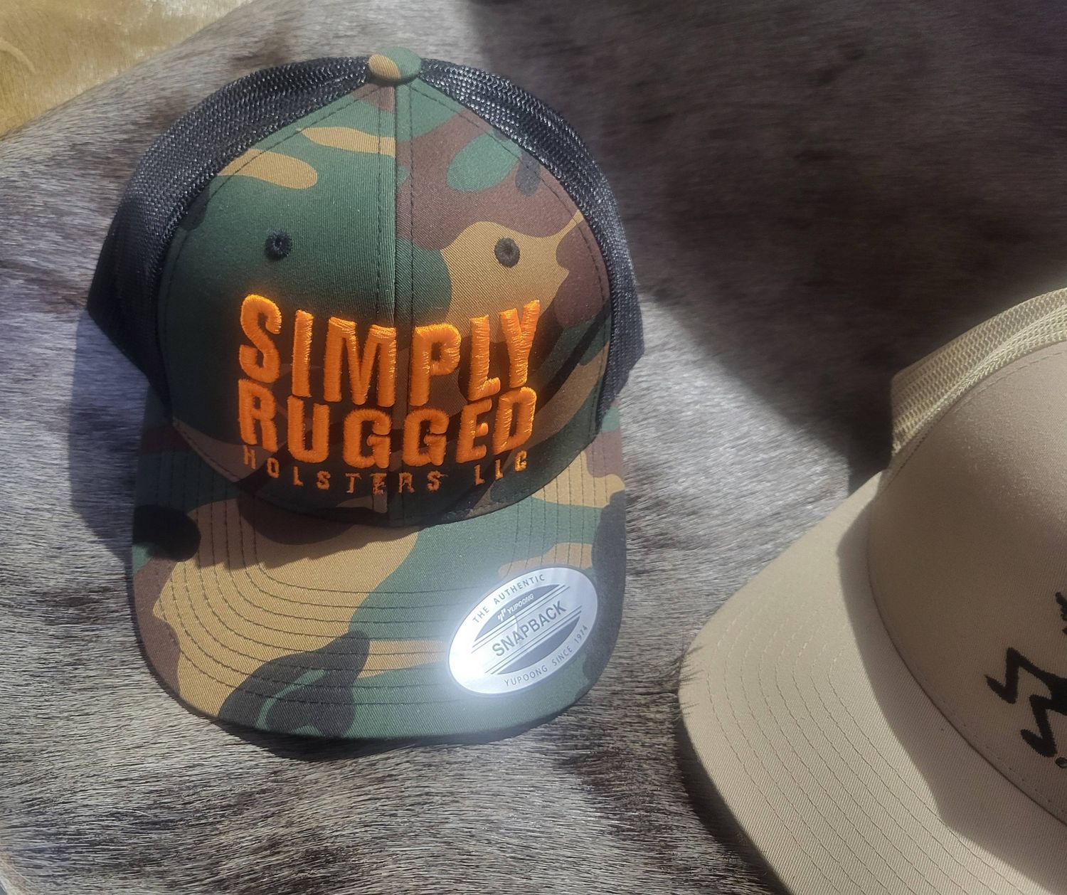 Simply Rugged Holsters Block letters
