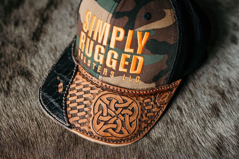 ​Simply Rugged Custom Leather Bill Trucker Hats
