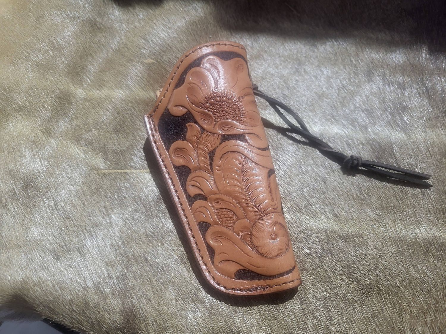 120 fits SW N frame 5", lined - Beautiful Gittlein Carved one of a kind