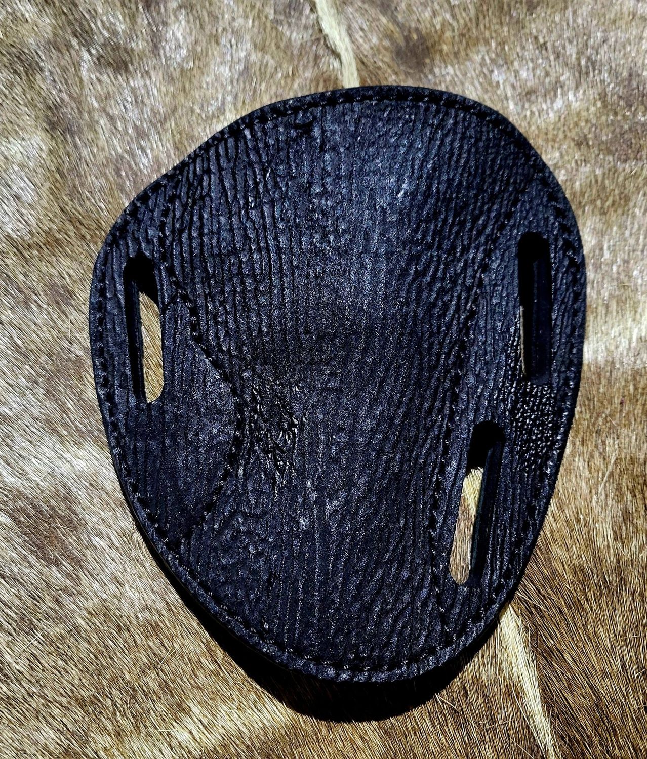 Silver Dollar fits 3" J frame, RH Black Shark with blemishes