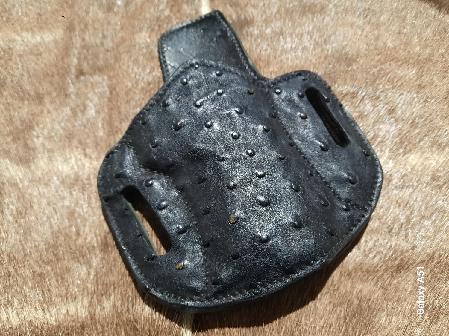 Cuda fits Commander w/red dot, RH Blk Ostrich