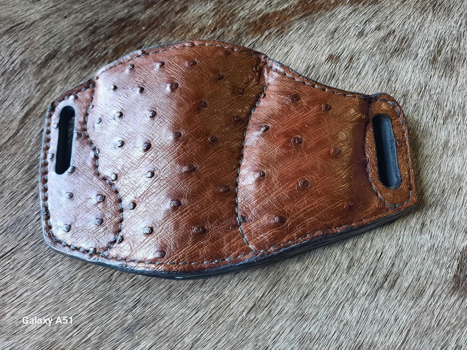 Boomer fits SW J frame 2", RH, Quick Strip Pouch, Brown Ostrich
