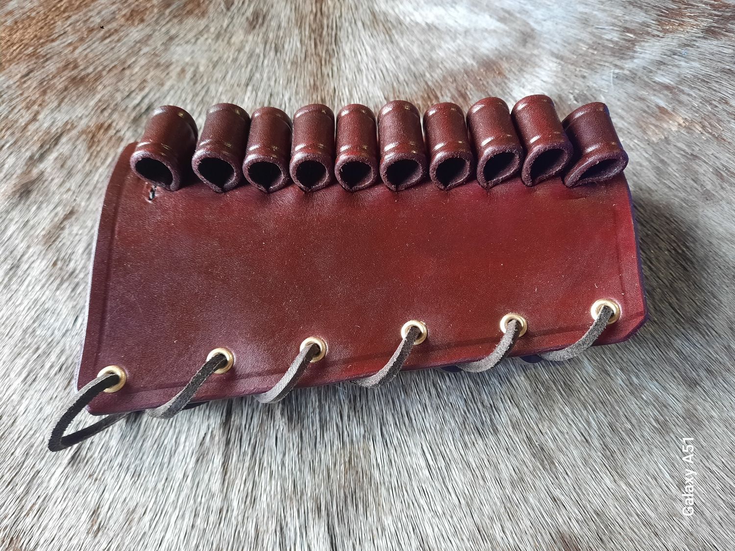 Cartridge Cuff fits .44 X 10, RH, Oxblood