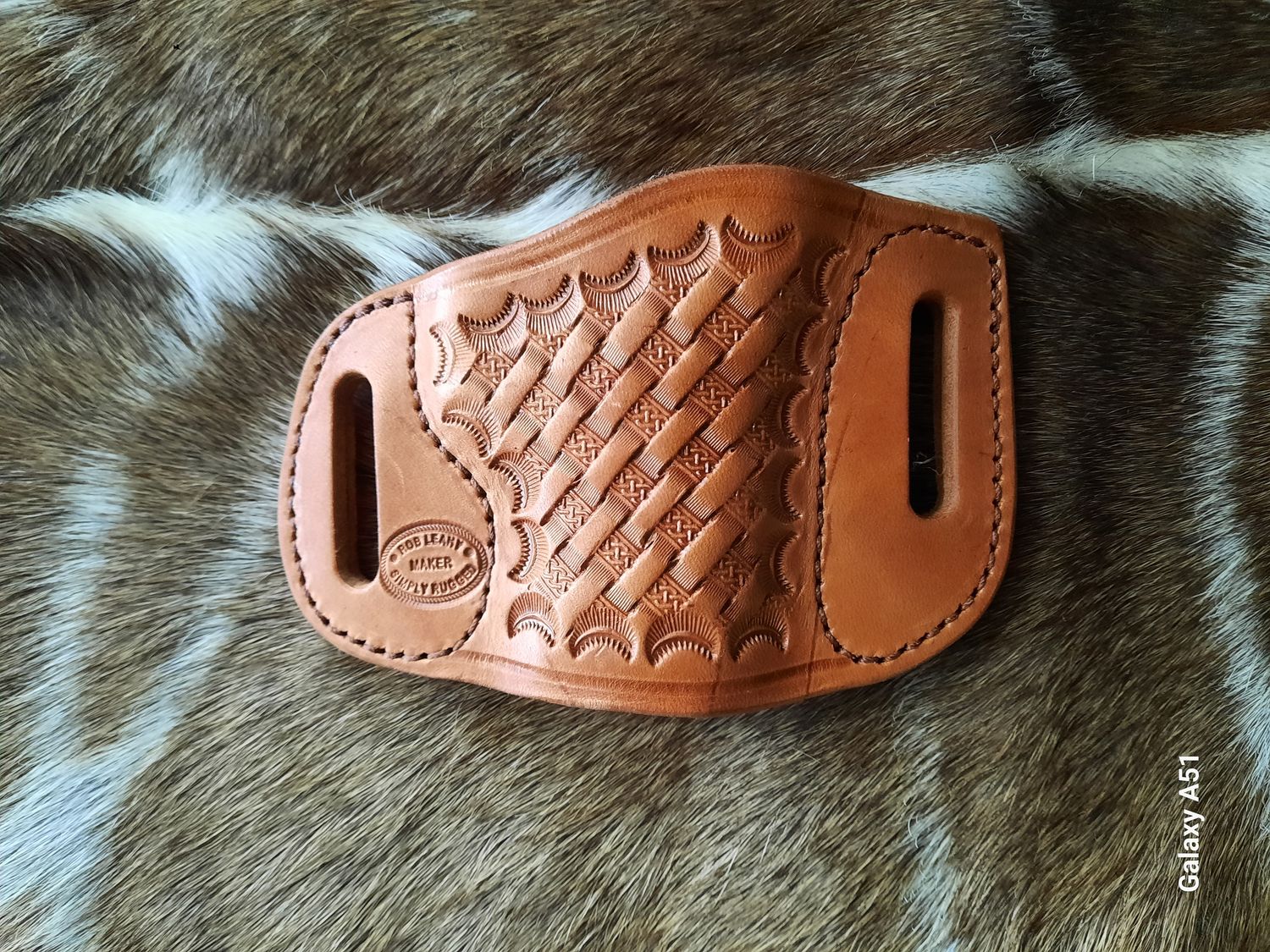 CID Holster fits any 1911, RH, Basketweave, Tan