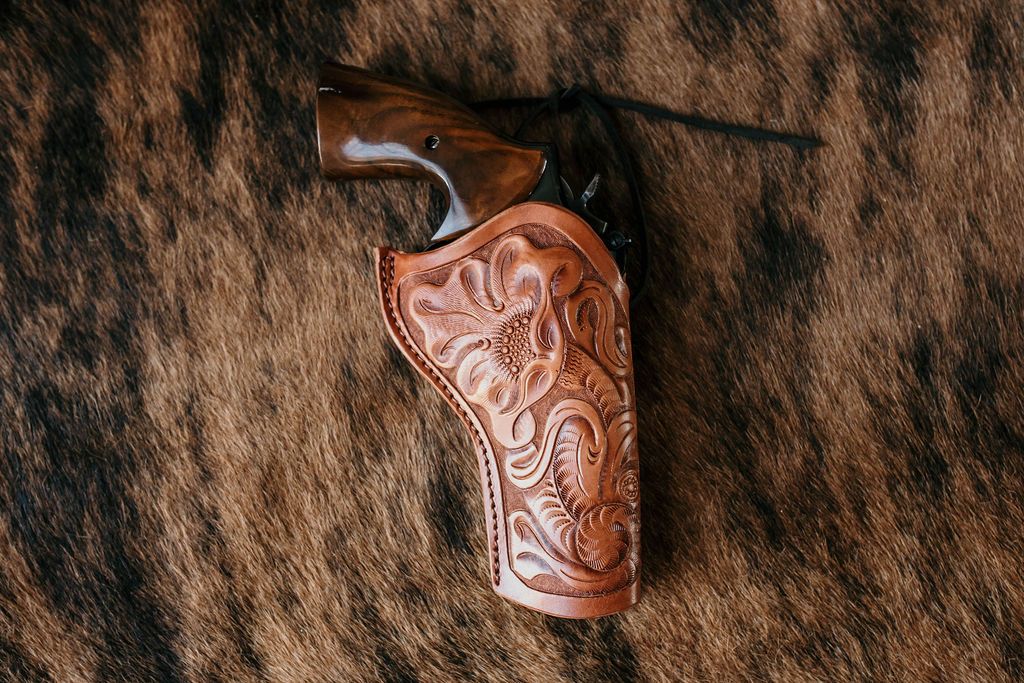 4" S&W K frame floral Tooled Eldorado