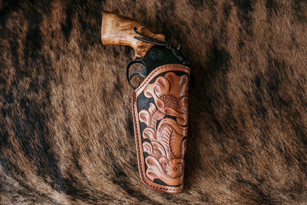 5 S&W N frame floral Tooled​ Tom Threepersons by Rick Gittlien​ #3