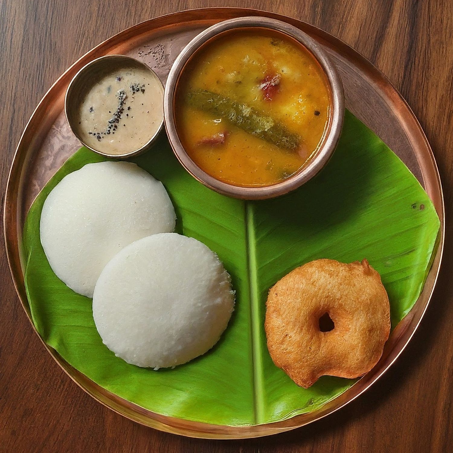 Idly (2 PCs) Vada (1 PC)