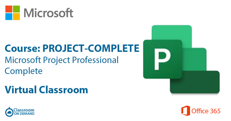 Microsoft Project Professional Complete (Virtual Classroom)