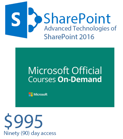 Advanced Technologies of SharePoint 2016