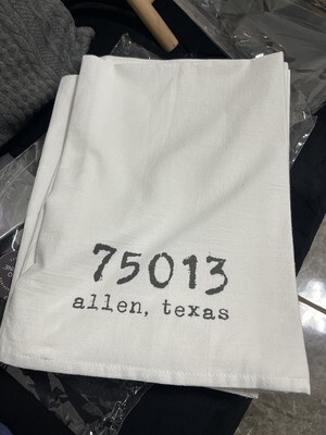 Allen Zipcode Tea Towels
