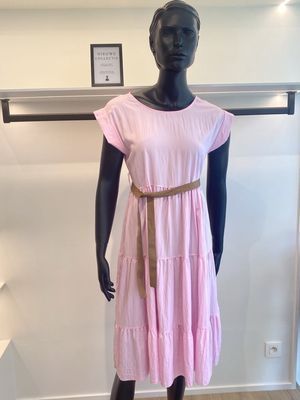 Halflange jurk roze