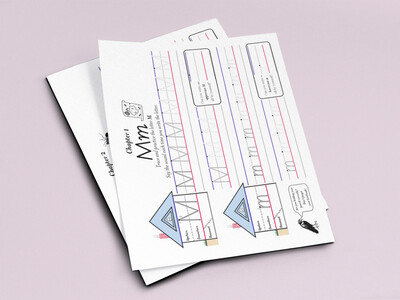 Color Handwriting Sheets, printed