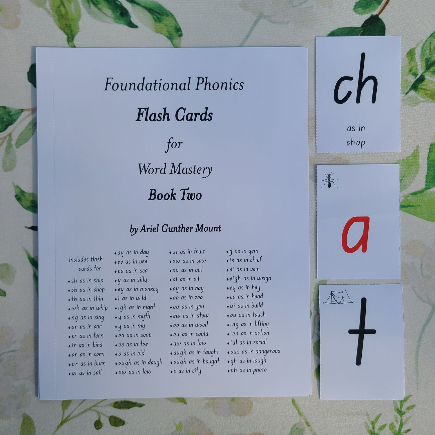 Book Two Printed Flash Cards