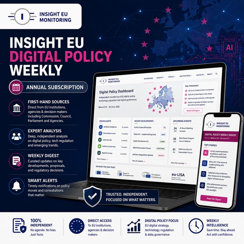 Insight EU Digital Policy Weekly - Annual Subscription