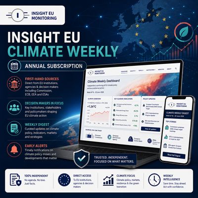 Insight EU Climate Weekly - Annual Subscription Insight EU Climate Weekly - Annual Subscription
