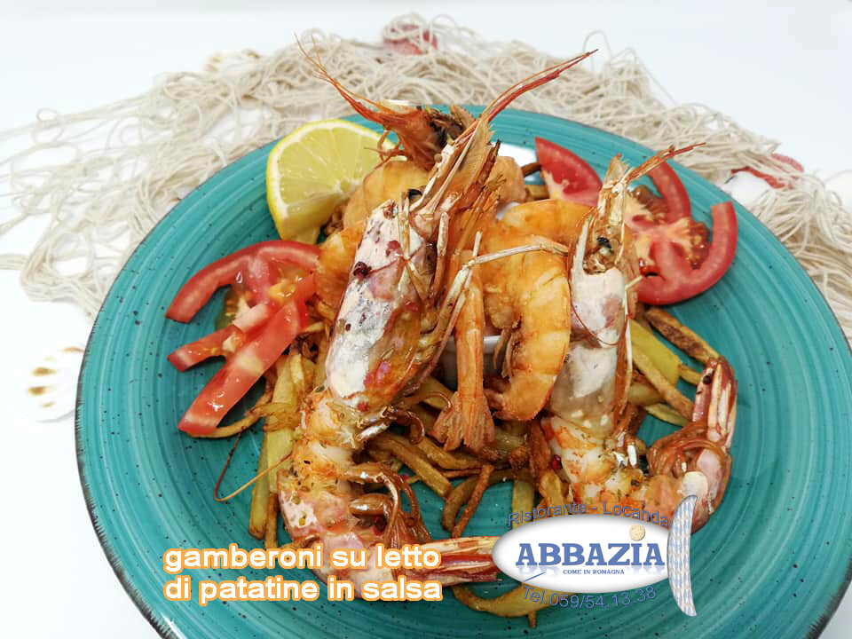 Gamberoni gratinati o all&#39; aceto bals.