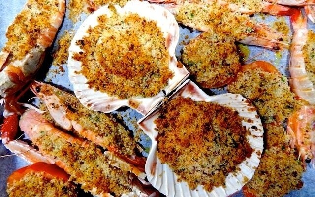 Grigliata di crostacei