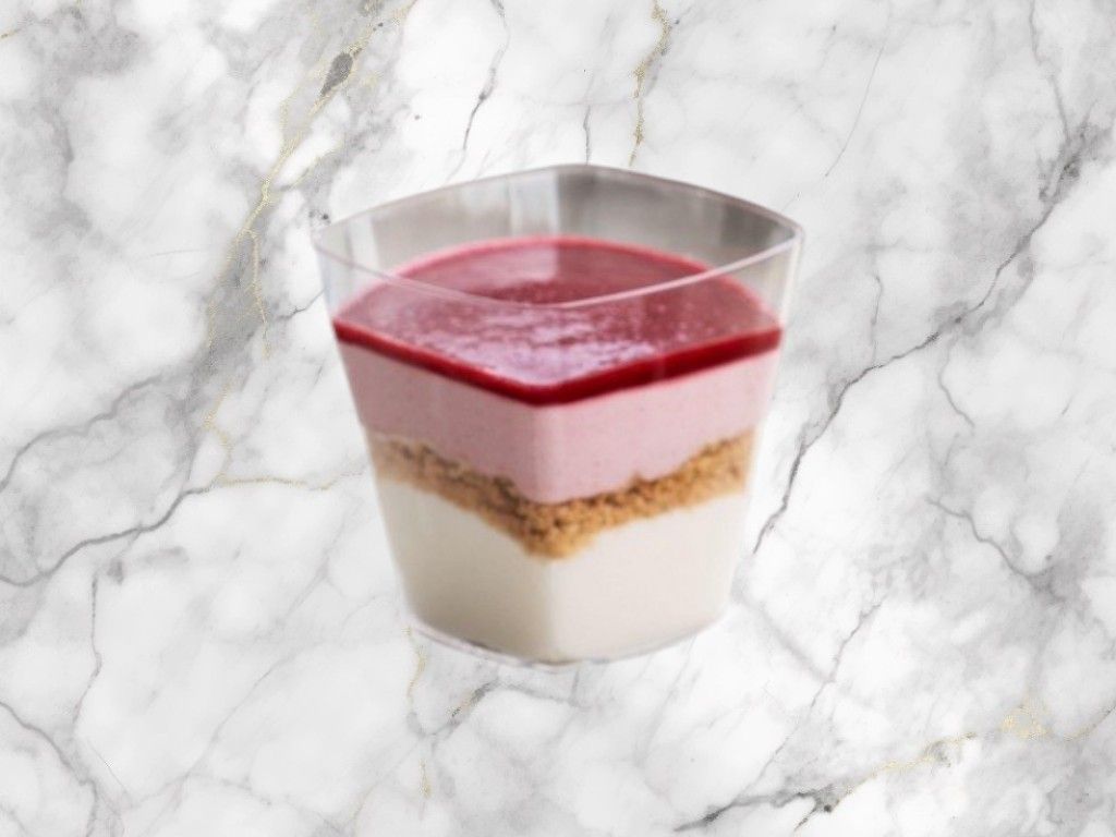 Framboos-witte chocolademousse