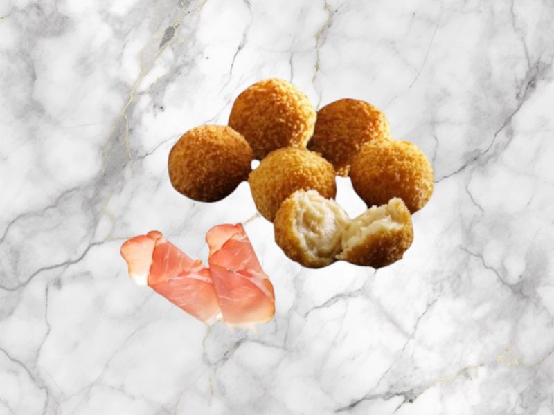 Mini Gandahamkroketjes ( 10 stuks )