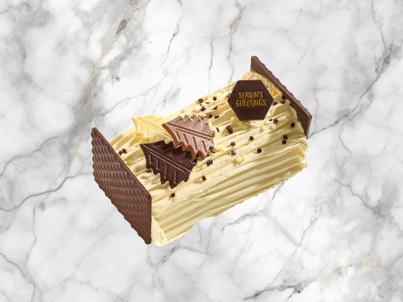 Bûche met crème au beurre ( 4 of 6 personen )