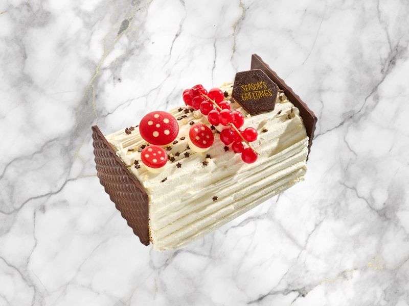 Bûche met crème fraîche ( 4 of 6 personen )