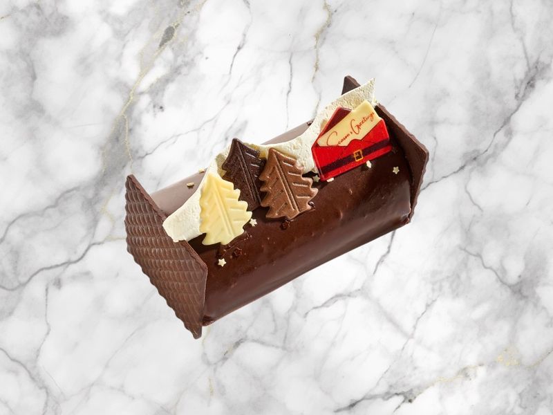 Bûche met ganache ( 4 of 6 personen )