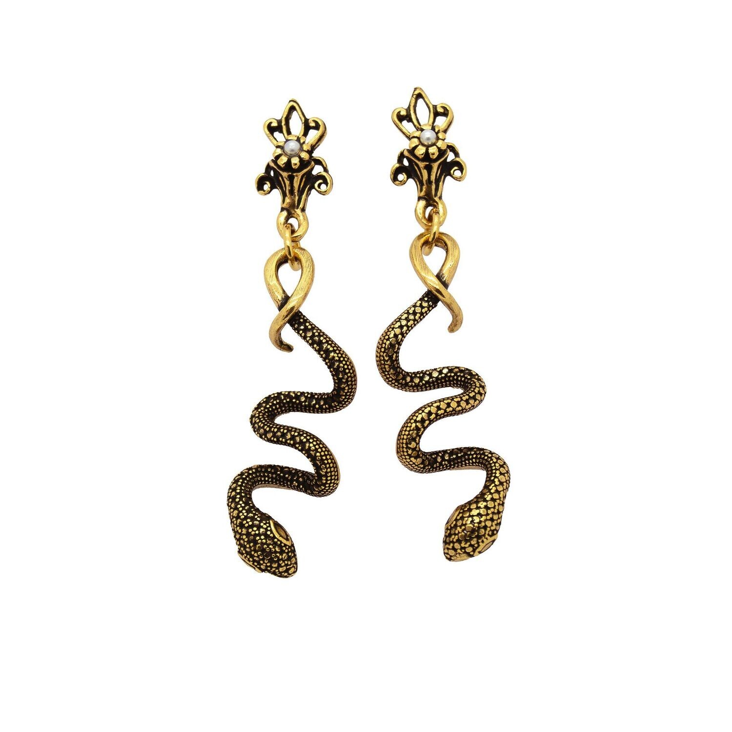 Orecchini serpenti a spirale