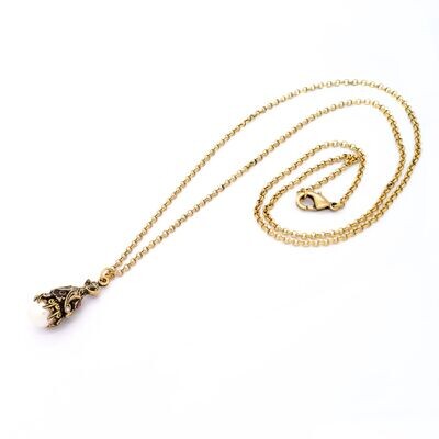 Collana sigillo con perla