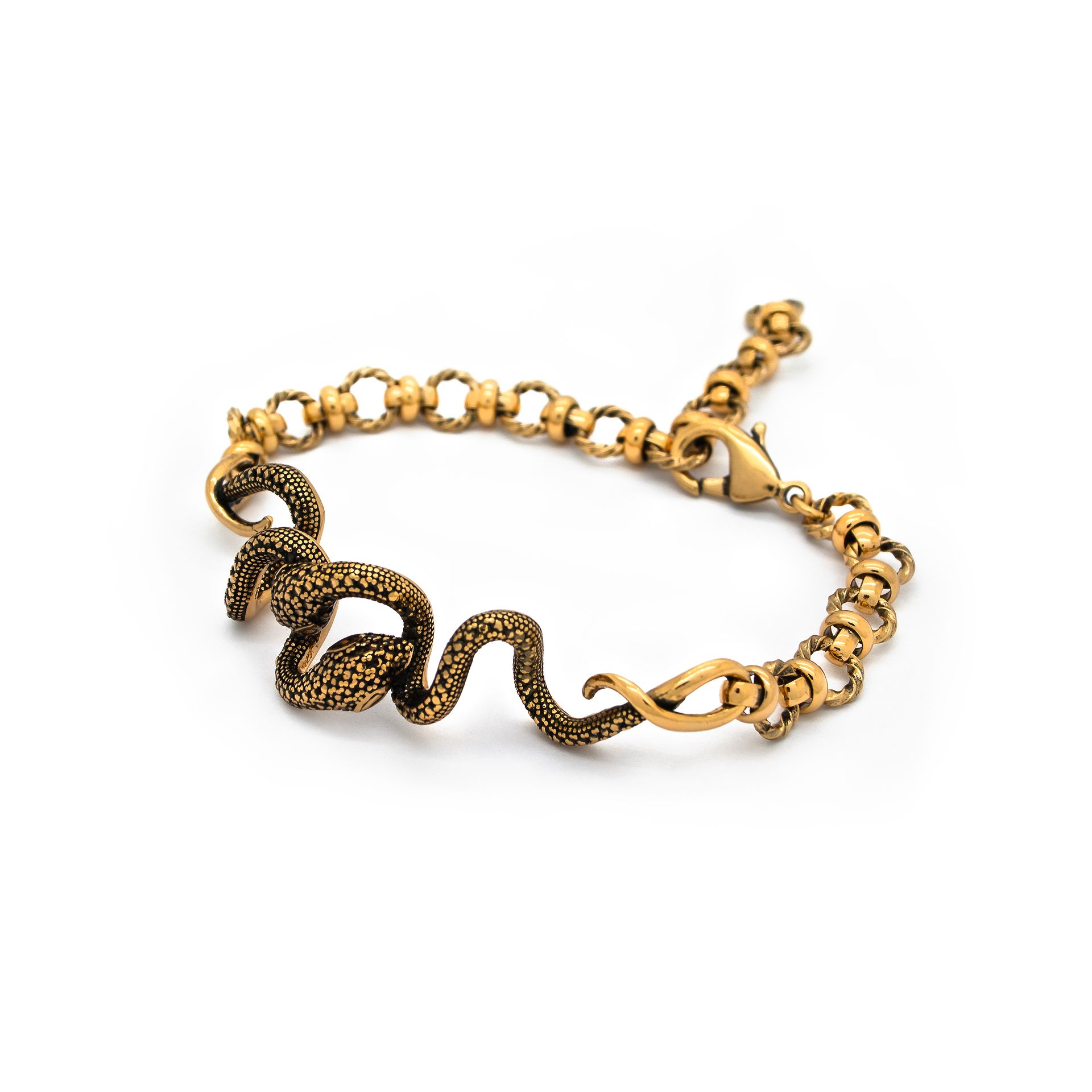 Bracciale serpenti intrecciati