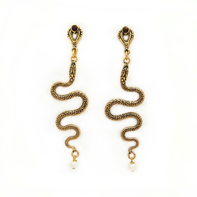 Orecchini serpenti piatti Orecchini serpenti piatti