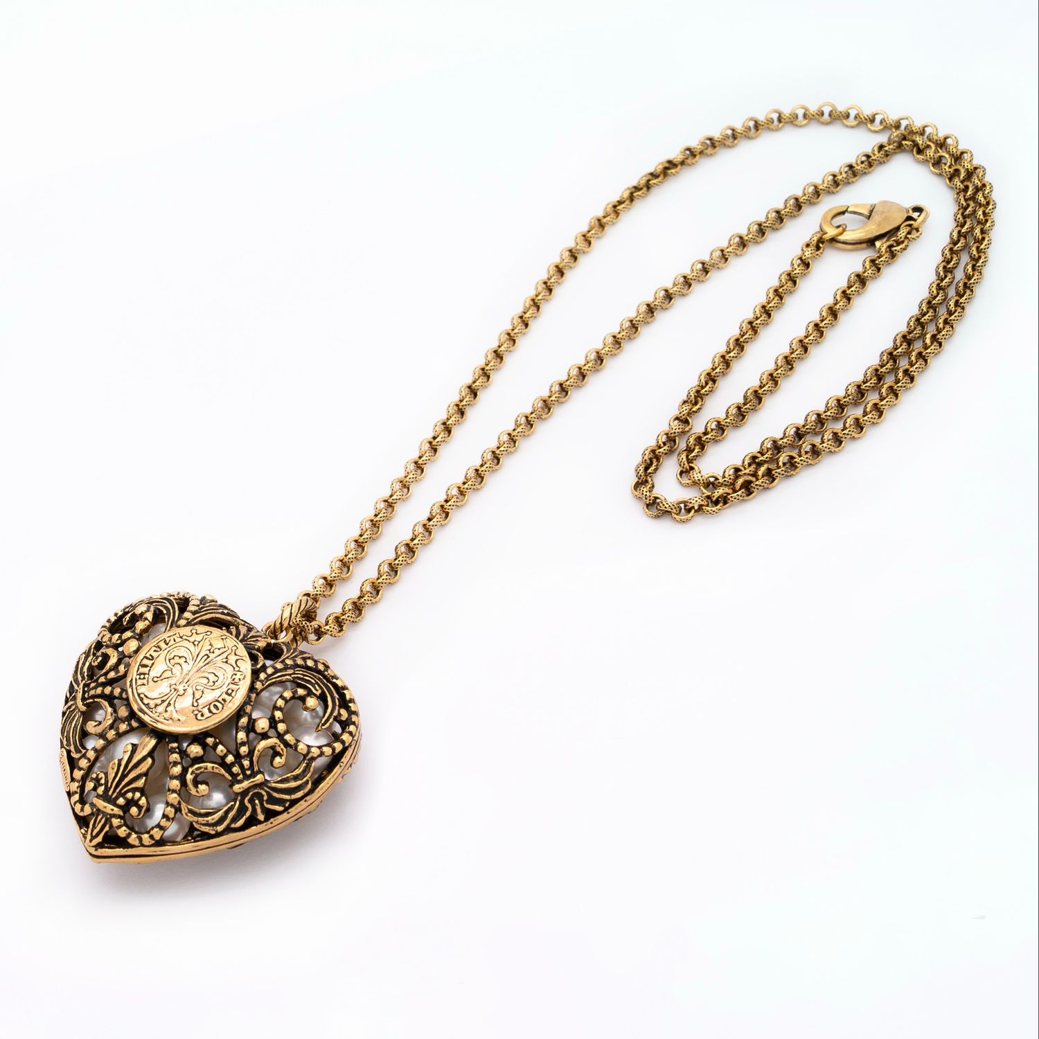 Collana cuore fiorino