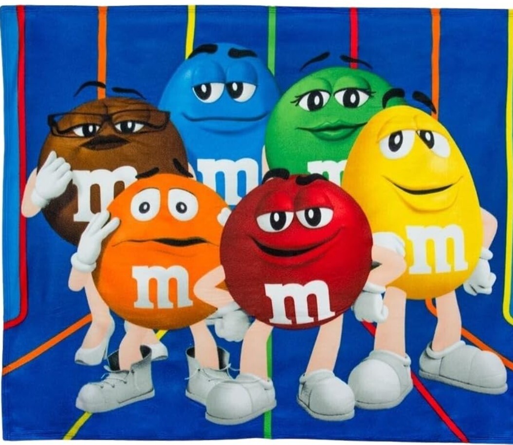 M&amp;M&#39;S Character Blanket, Fun Colorful Throw Blanket Featuring Characters, Comfy &amp; Soft Travel Blanket, Cozy Blanket for Relaxing.
FREE SHIPPING.