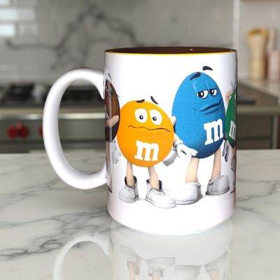 M&amp;M&#39;s Ceramic Coffee Mug — Colorful Candy Lover Gift