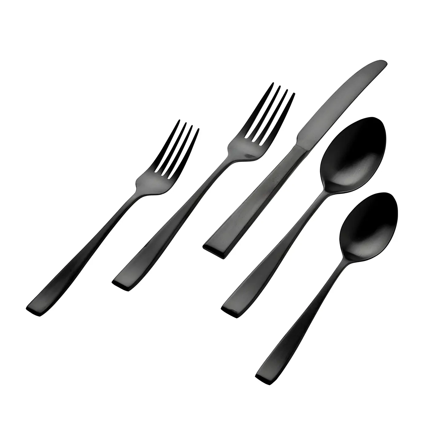 Black Flatware 20 Piece Service for 4