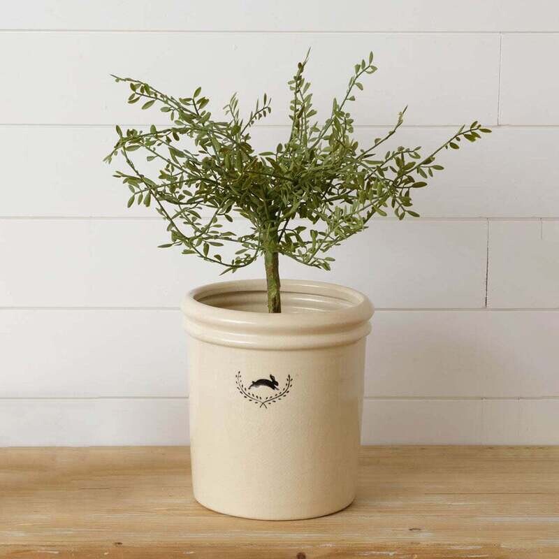 Ceramic Pot w/ Rabbit