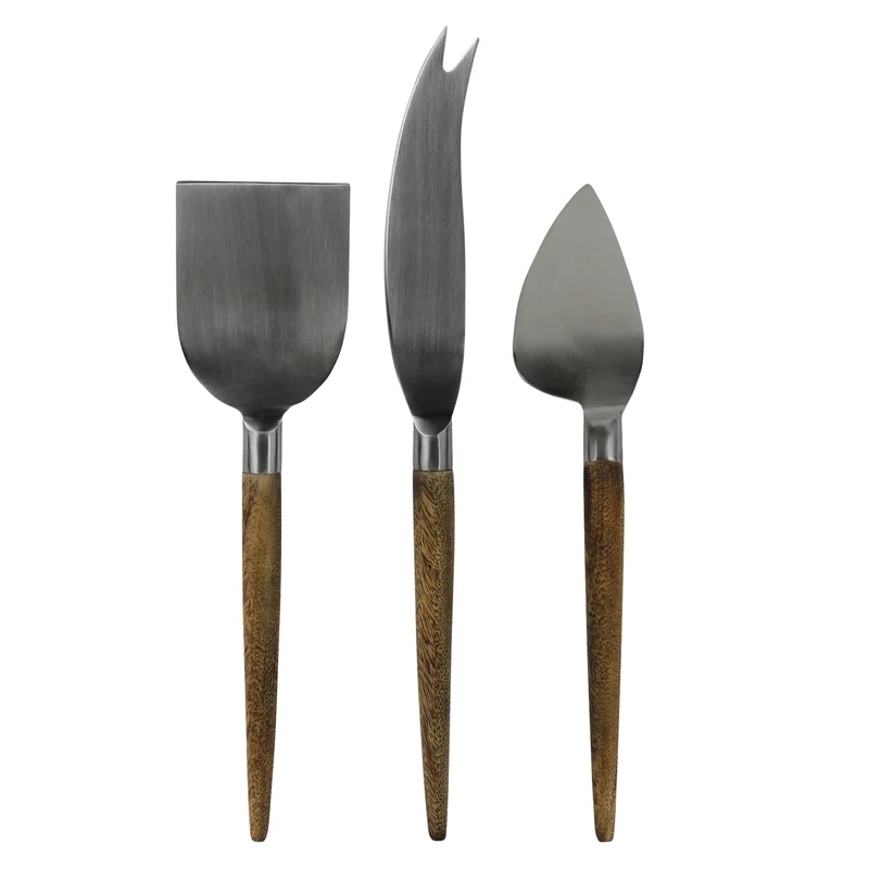 Cheese Tools  Set of 3 Wood &amp; Stainless