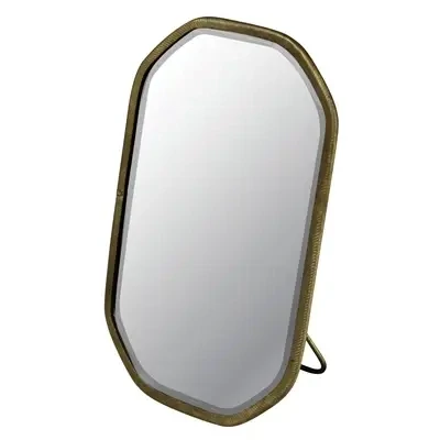 Easel Mirror Brass Rectangle