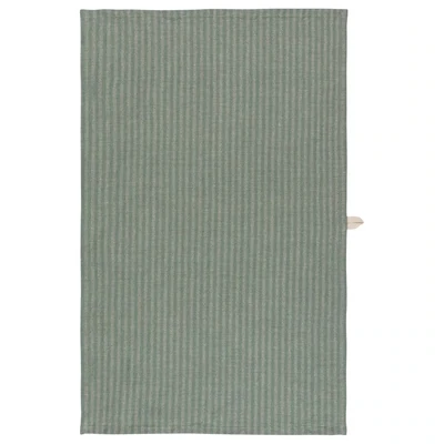 Jade Stripe Linen/Cotton Dishtowel