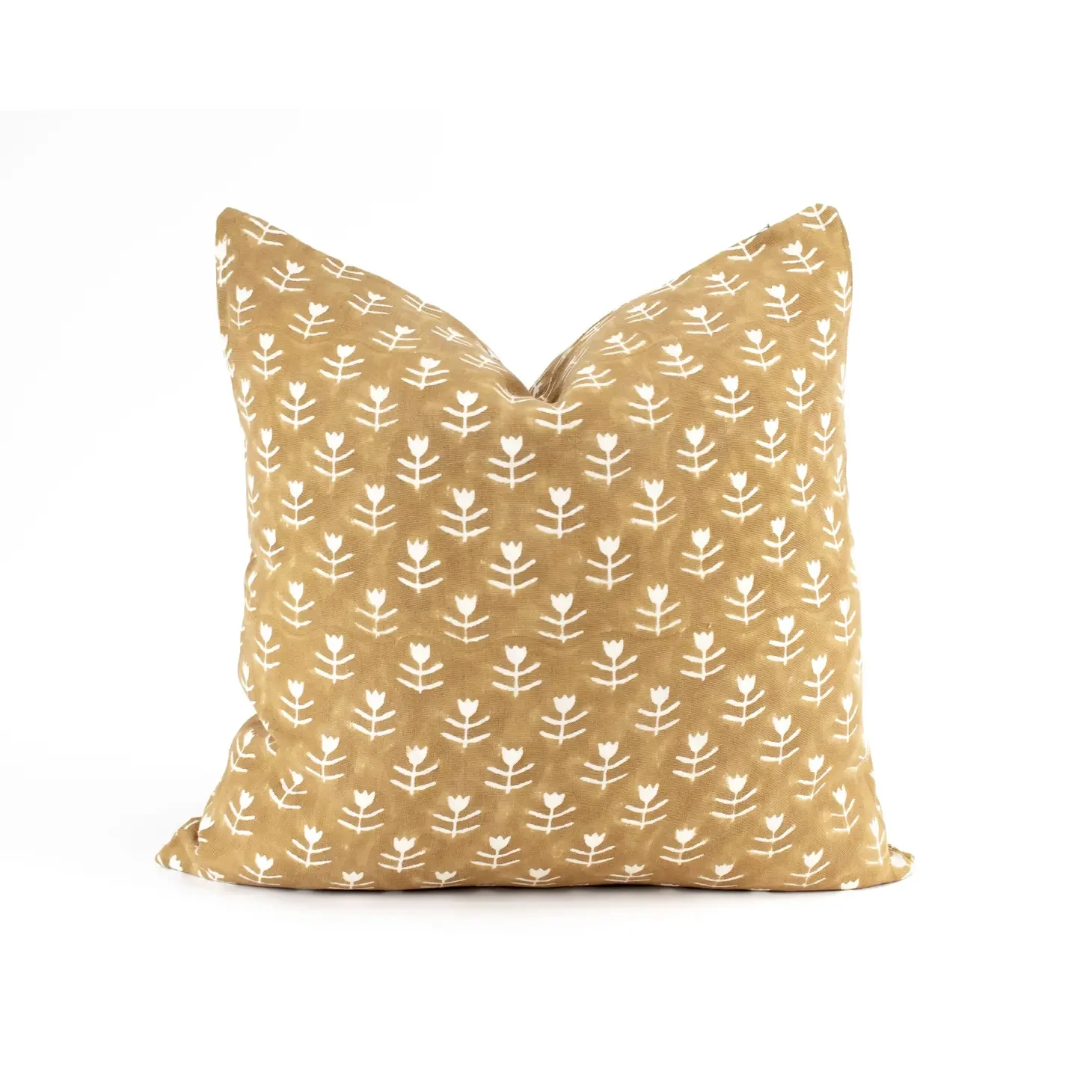 Tulip Block Yellow Pillow 20&quot;