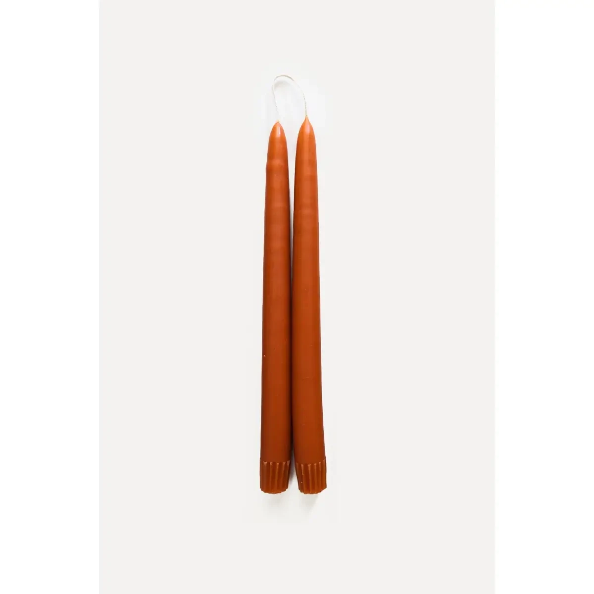 Taper Candle Pair 11&quot; Burnt Orange