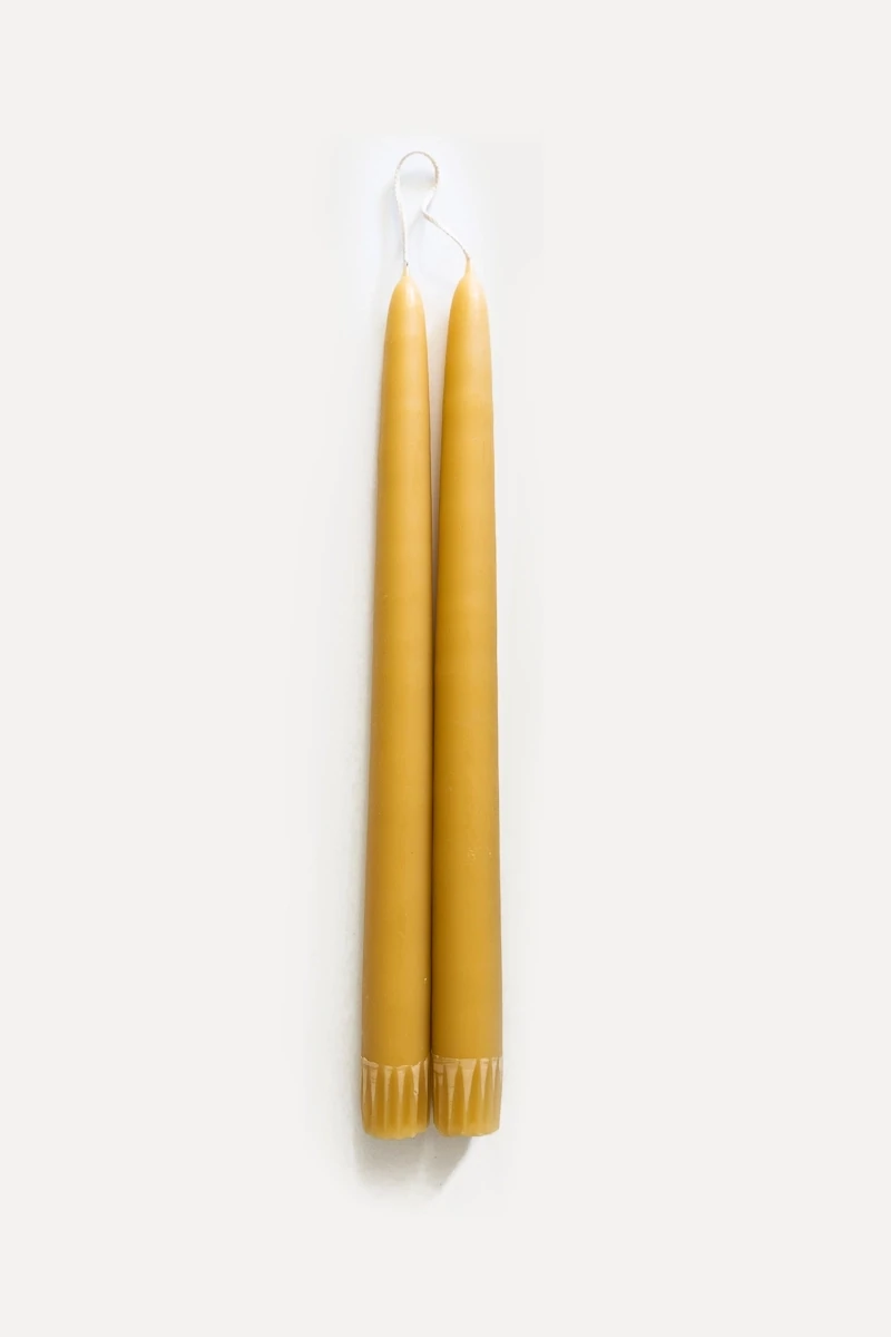 Taper Candle Pair 11&quot; Honey