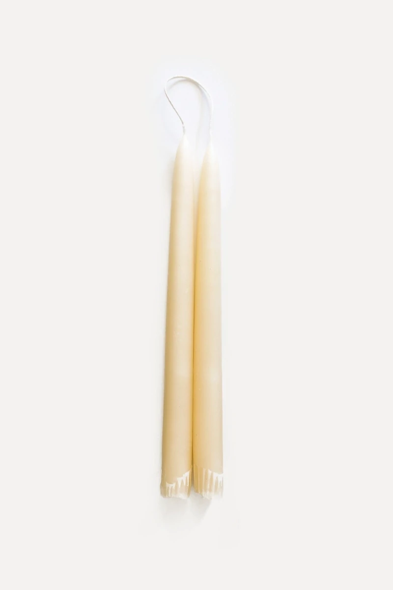 Taper Candle Pair 11&quot; Ivory