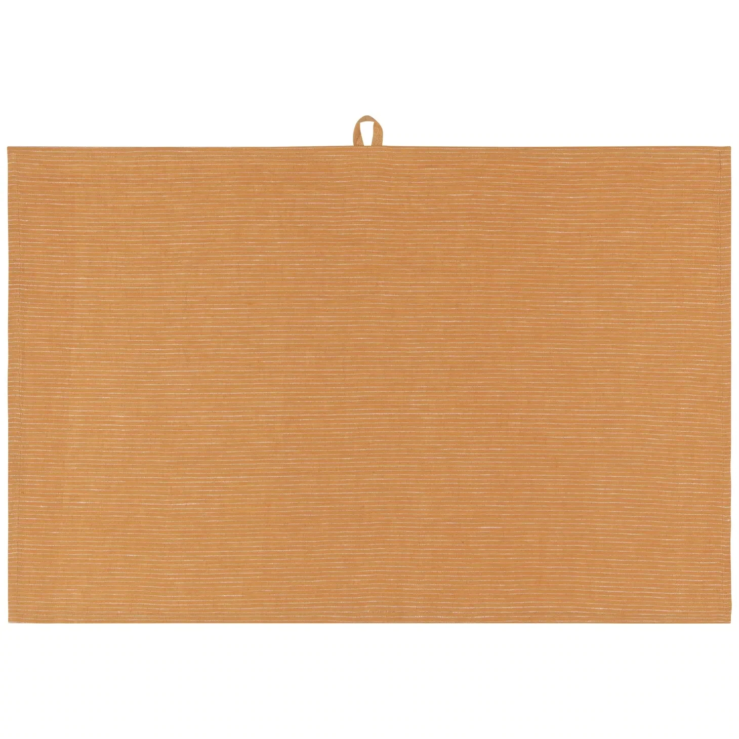 Ochre Pinstripe Linen Dishtowel