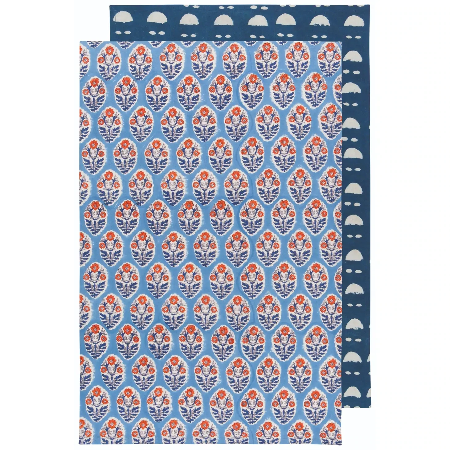 Vista Block Printed Dishtowel Set of 2
