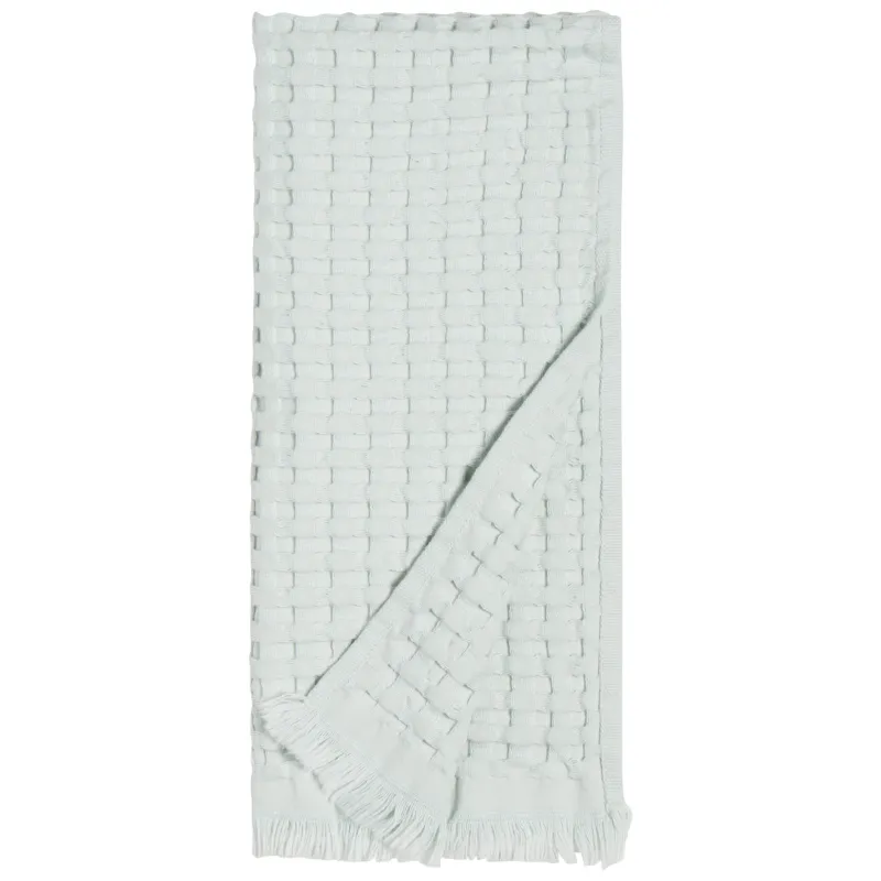 Waffle Knit Organic Hand Towel - Mist