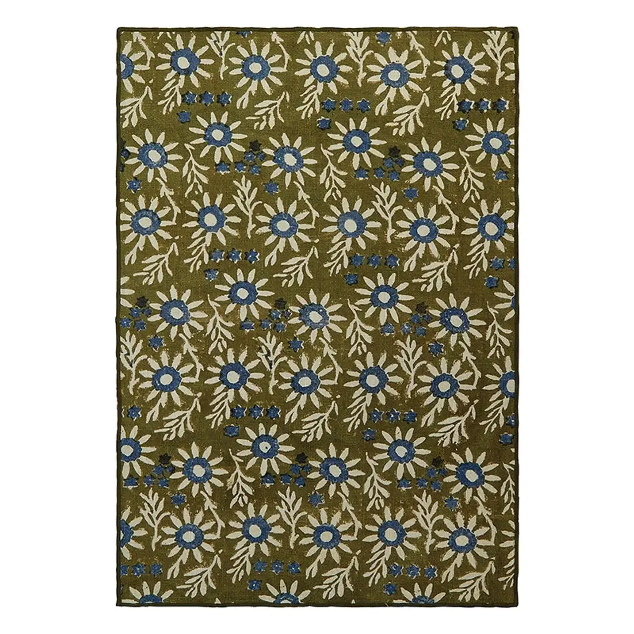 Cotton Napkin Set/2- Green Floral