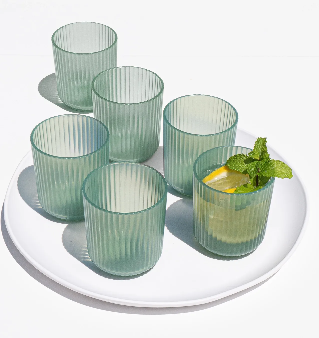 Mint DOF glass 15oz Set/2