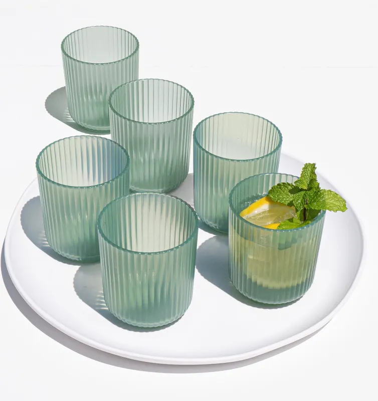 Mint DOF glass 15oz Set/2