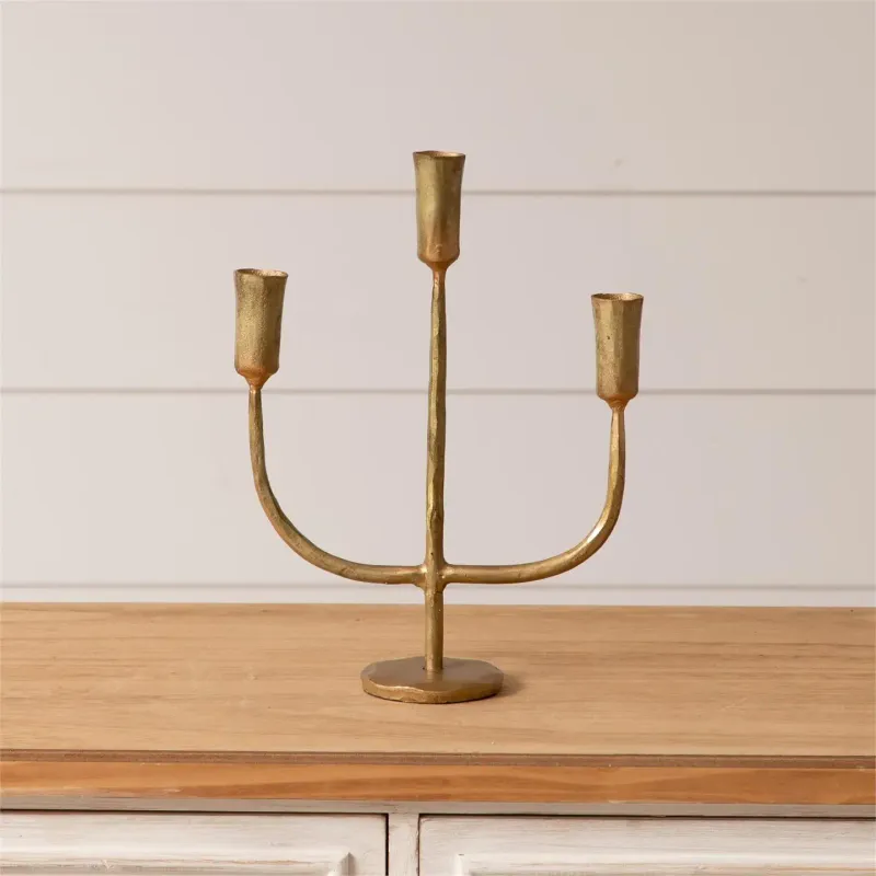 Gold Iron Candelabra